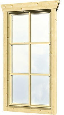 Hornbach Einzelfenster für gartenhaus 28 mm skan holz anschlag rechts 57,5x123,5 cm, natur Angebot