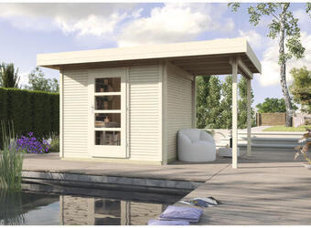 Hornbach Gartenhaus weka finline profil gr.1 mit fußboden und schleppdach 205 x 210 cm natur Angebot