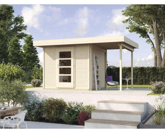 Hornbach Gartenhaus weka finline profil gr.2 mit fußboden und schleppdach 235 x 240 cm natur Angebot