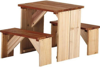 Hornbach Kinder-picknicktisch axi zidzed holz 90x45x45 cm braun Angebot