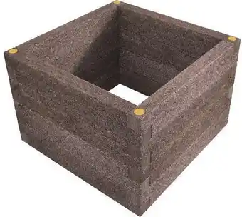 Hornbach Hochbeet durisol 120x120x80 cm rotbraun Angebot