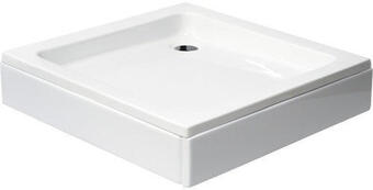 Hornbach Duschwanne sanotechnik bora 80x80x16 cm weiß eckig inkl. frontschürze, füße und siphon Angebot
