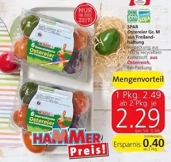 Spar Spar Ostereier Gr, M aus Freiland-Haltung Angebot