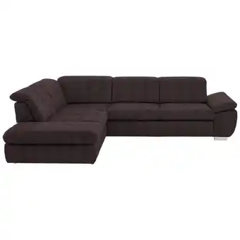 XXXLutz Ecksofa in mikrofaser dunkelbraun Angebot