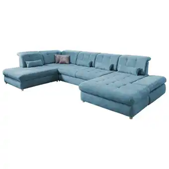 XXXLutz Wohnlandschaft in mikrofaser blau Angebot