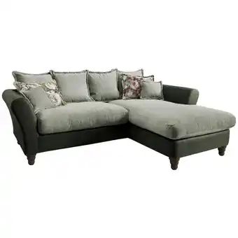XXXLutz Ecksofa in chenille, mikrofaser grün, hellgrün Angebot