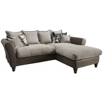 XXXLutz Ecksofa in chenille, mikrofaser dunkelbraun, hellbraun Angebot