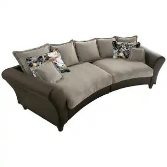 XXXLutz Bigsofa in chenille, mikrofaser dunkelbraun, hellbraun Angebot
