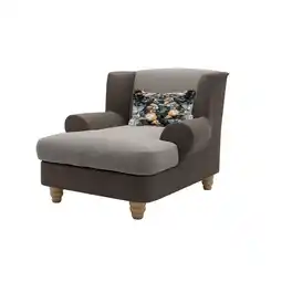 XXXLutz Lesesessel in chenille, mikrofaser dunkelbraun, hellbraun Angebot