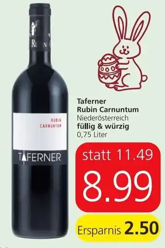 Spar Taferner Rubin Carnuntum 0.75 Liter Angebot