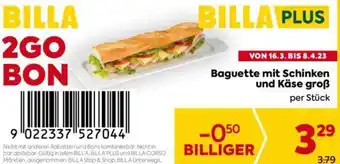 Billa Baguette mit Schinken und Käse groß per Stk. Angebot