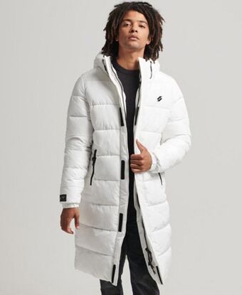 Superdry Logo hooded longline coat Angebot