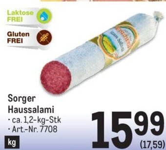 Metro Sorger Haussalami Angebot