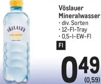 Metro Vöslauer Mineralwasser 0,5-l-EW-FL Angebot