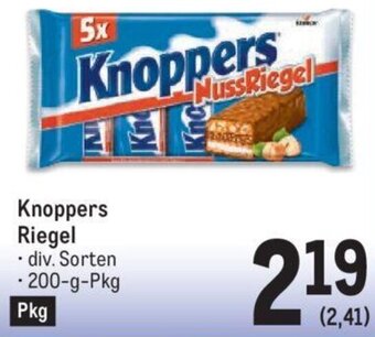 Metro Knoppers Riegel 200-g-Pkg Angebot