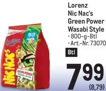 Metro Lorenz Nic Nac's Green Power Wasabi Style 800-g-Btl Angebot