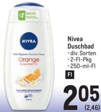 Metro Nivea Duschbad 250-ml-Fl Angebot