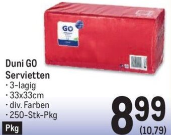 Metro Duni GO Servietten 250-Stk-Pkg Angebot