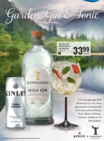 Metro Glendalough Wild Botanical od. Rosé Gin 0,7-l-Fl Angebot