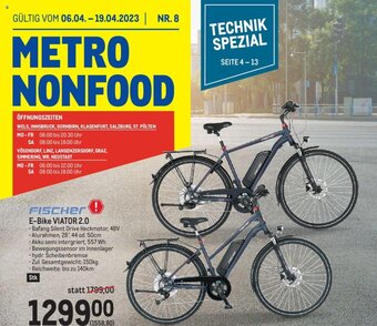 Metro Fischer E-Bike VIATOR 2.0 Angebot