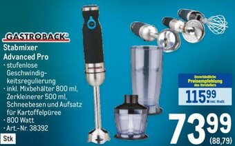 Metro Gastroback Stabmixer Advanced Pro Angebot