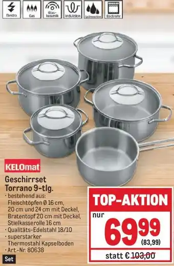 Metro KELOmat Geschirrset Torrano 9-tlg. Angebot