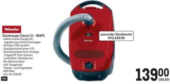 Metro Miele Staubsauger Classic C1-SBAF5 Angebot