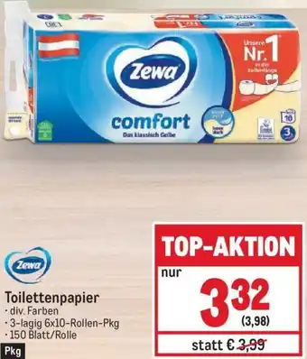 Metro Zewa Toilettenpapier Angebot