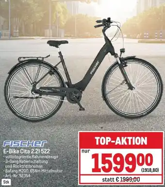 Metro Fischer E-Bike Cita 2.2l 522 Angebot