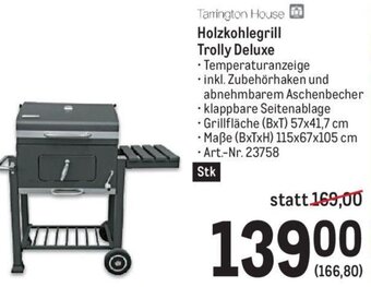 Metro Tarrington House Holzkohlegrill Trolly Deluxe Angebot