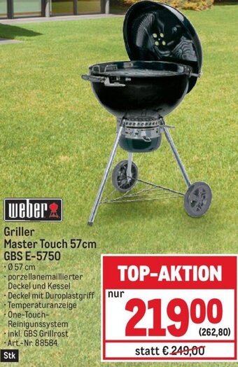 Metro weber Griller Master Touch 57cm GBS E-5750 Angebot