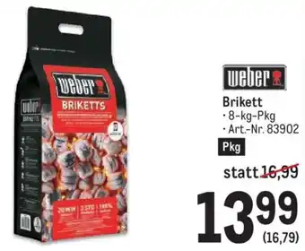 Metro weber Brikett 8-kg-Pkg Angebot