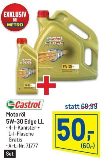 Metro Castrol Motoröl 5W-30 Edge LL Angebot