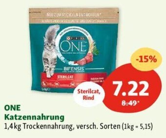 Fressnapf One Katzennahrung 1,4kg Angebot
