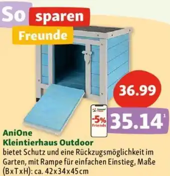 Fressnapf AniOne Kleintierhaus Outdoor 42x34x45 cm Angebot