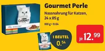 Das Futterhaus Gourmet Perle Nassnahrung für Katzen 24x85 g Angebot
