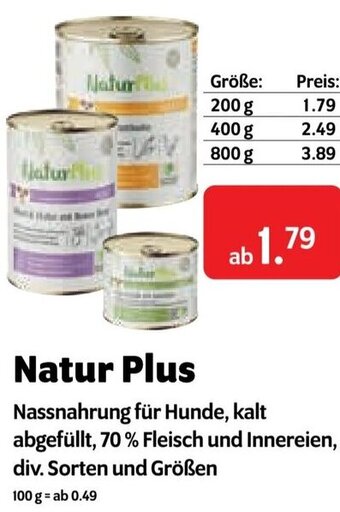 Das Futterhaus Natur Plus Angebot