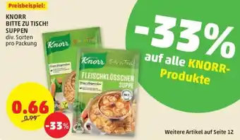 PENNY Knorr Bitte Zu Tisch! Suppen pro packung Angebot