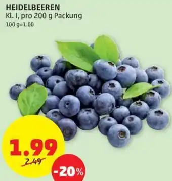PENNY Heidelbeeren 200 g Angebot