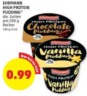 PENNY Erhmann High Protein Pudding 200g Angebot
