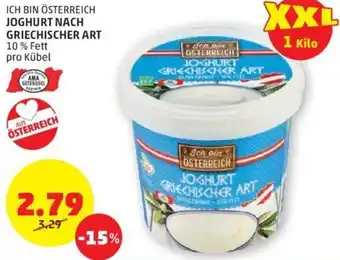 PENNY Ich bin Österreich! Joghurt Nach Griechischer Art Angebot