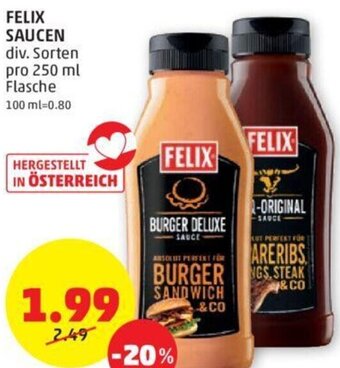 PENNY Felix Saucen 250 ml Angebot
