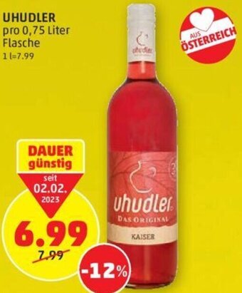 PENNY Uhudler 0,75 Liter Angebot