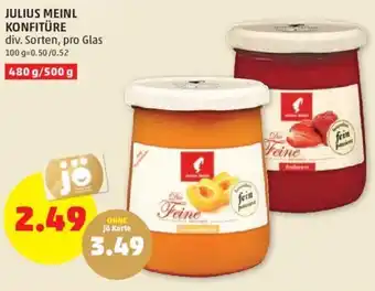 PENNY Julius Meinl Konfitüre 480 g/500 g Angebot