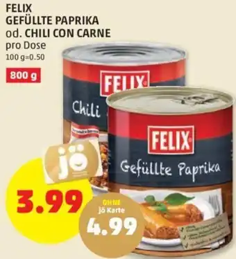 PENNY Felix Gefüllte Paprika od. Chili Con Carne 800 g Angebot