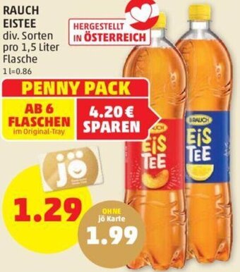 PENNY Rauch Eistee 1,5 Liter Angebot
