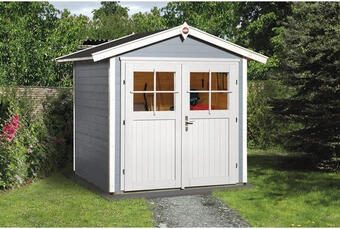 Hornbach Gartenhaus weka 224 gr.1 mit fußboden 205 x 209 cm grau Angebot
