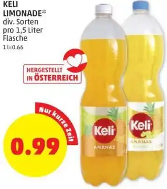 PENNY Keli Limonade 1,5 Liter Angebot
