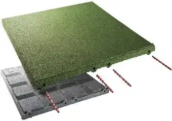 Hornbach Fallschutzmatte terrasoft 5 m² 50x50x4,5 cm grün Angebot