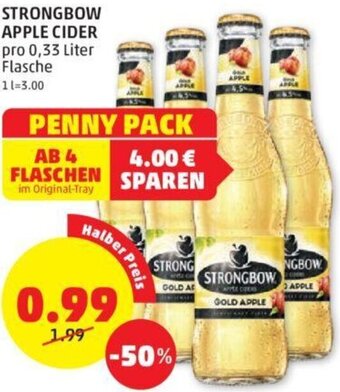 PENNY Strongbow Apple Cider 0,33 Liter Angebot